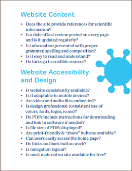 educational-materials. Website evaluation cards: Set of 50